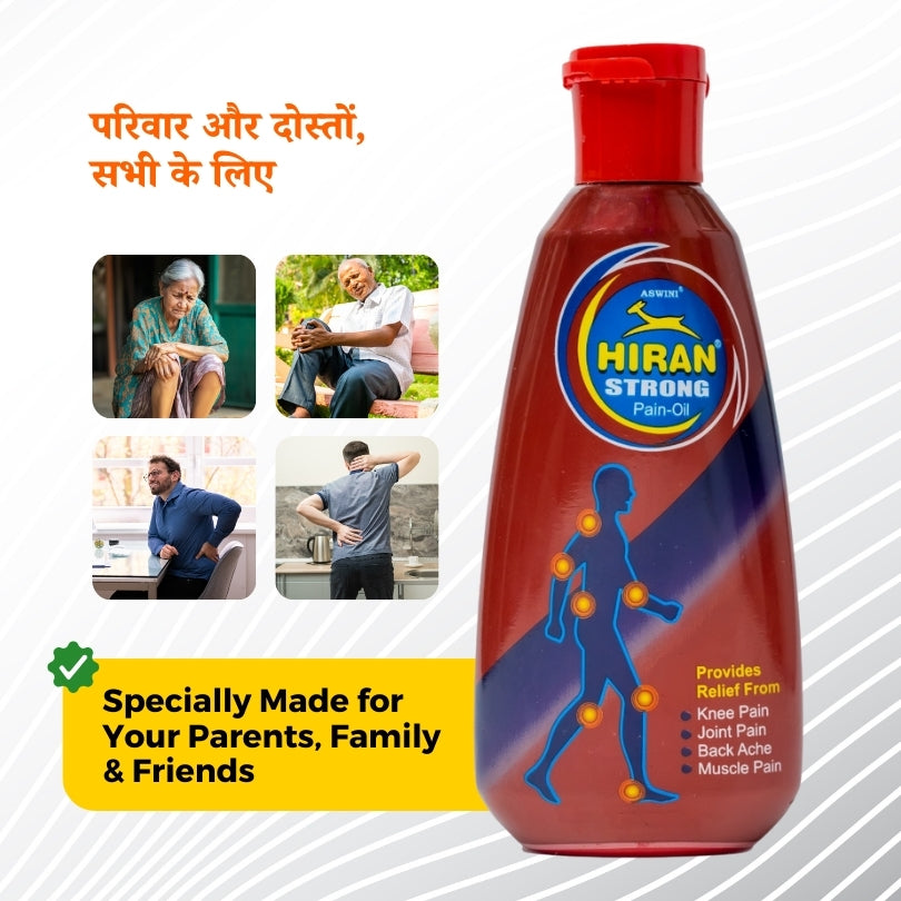 Hiran Pain Relief Oil - Relief in minutes - 80 ml