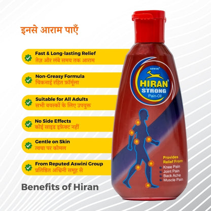 Hiran Pain Relief Oil - Relief in minutes - 80 ml