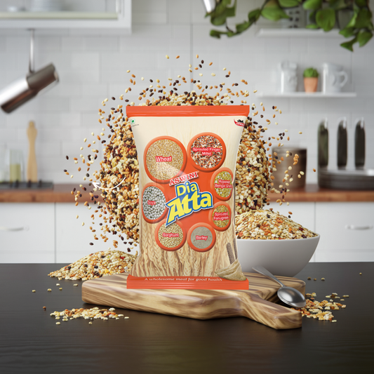 Aswini Dia Multigrain Atta with 7 Wholesome Grains - Made for Diabetic Patients