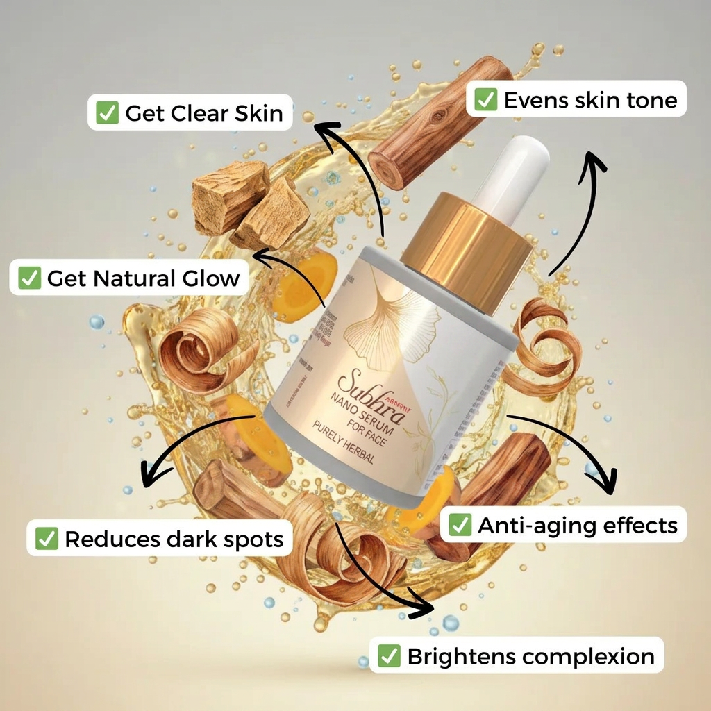 Subhra Nano Serum for Face - Brighter, Smoother Skin in 4 Weeks